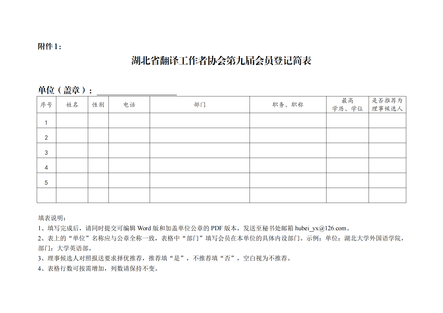 湖北省译协第九届会员报送通知及登记简表_02.png